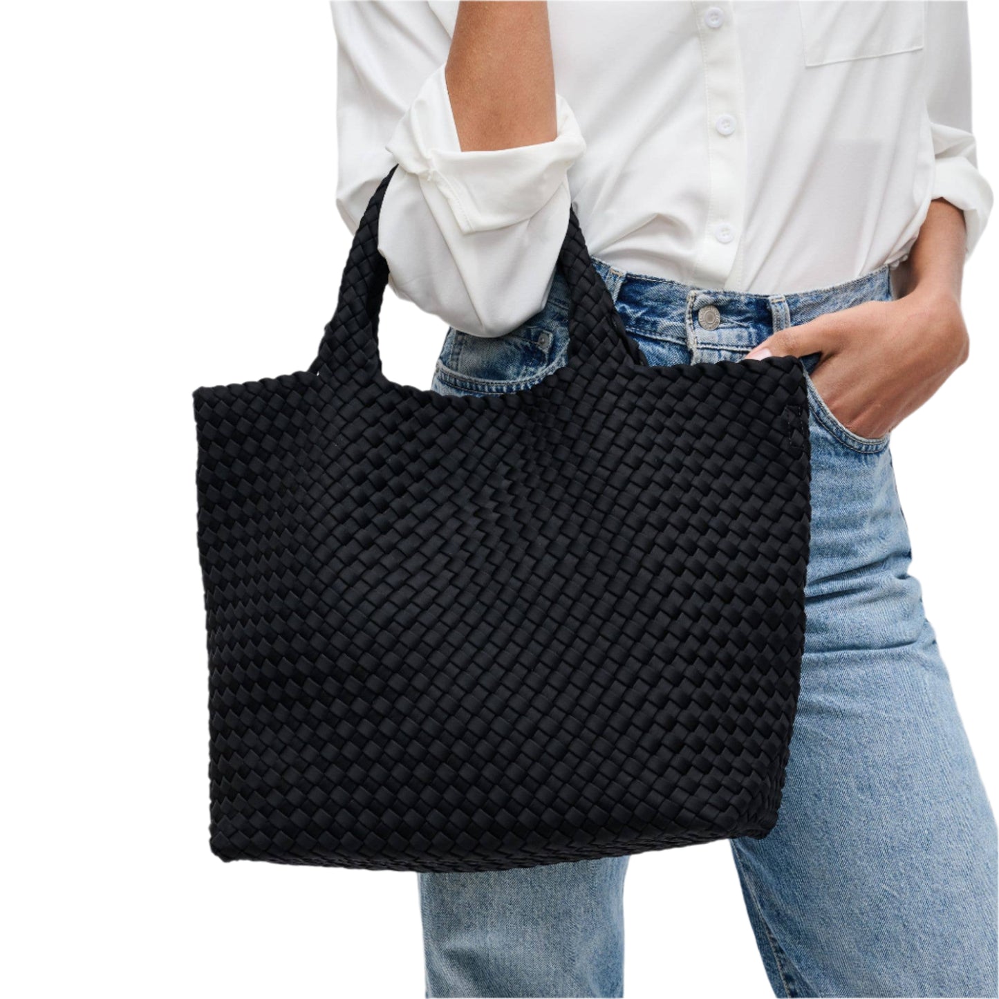 Sky's The Limit - Medium Woven Neoprene Tote