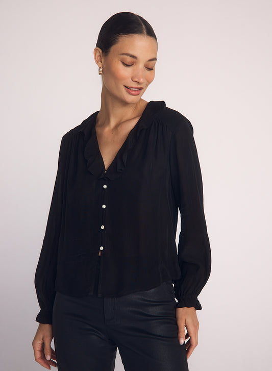 Raglan Ruffle Blouse