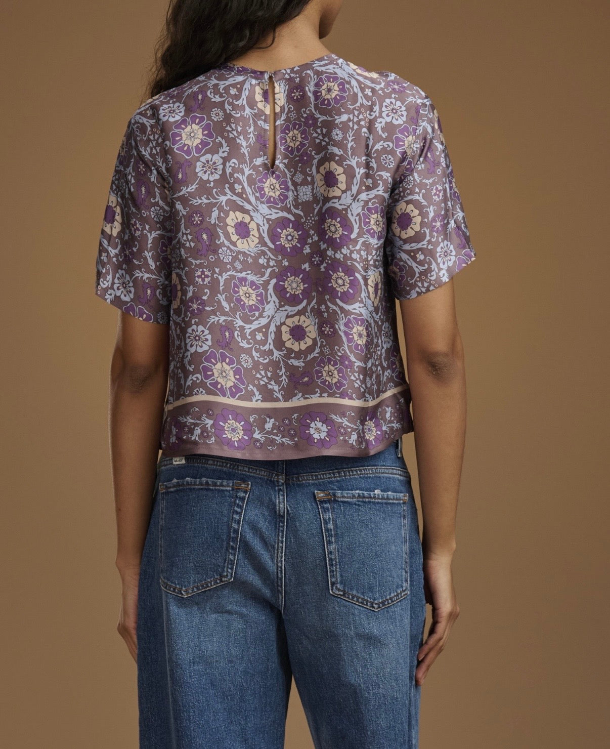 Violet Paisley Top