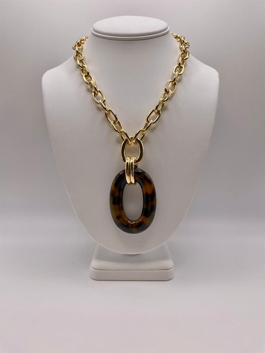 Tortoise Link Necklace