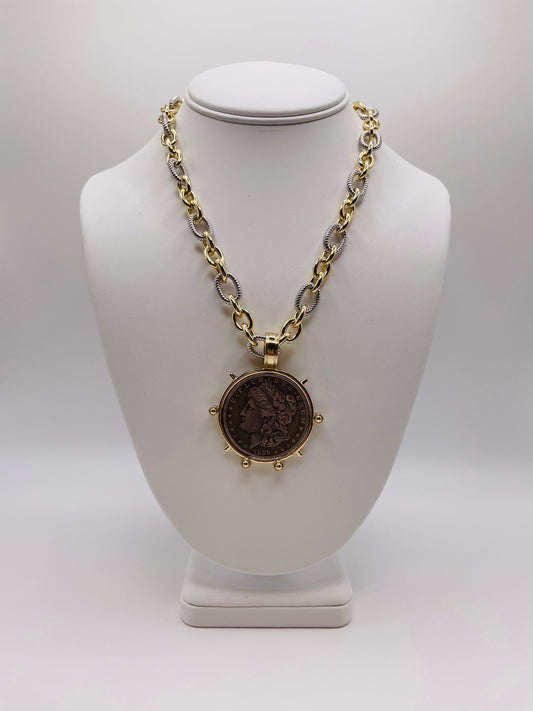 Large Coin "Statement" Necklace