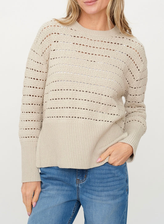 Jaden Crochet Neck Sweater