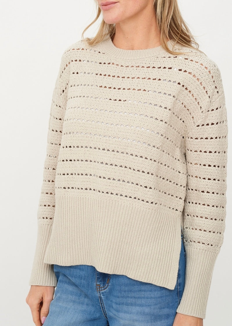 Jaden Crochet Neck Sweater
