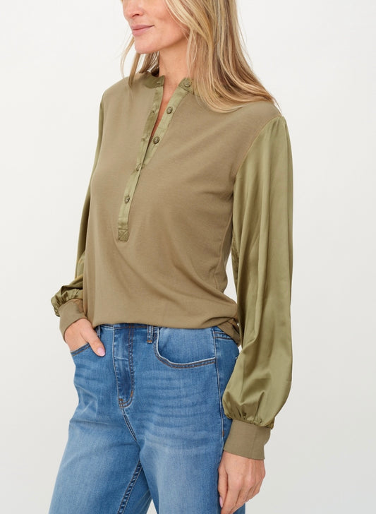 Janie Satin Sleeve Top