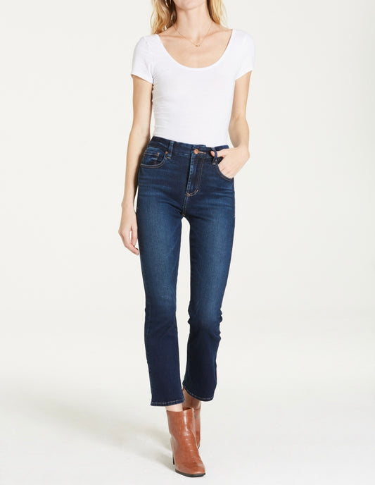 Jeanne Super High Rise Cropped Flare Jeans / Richmond