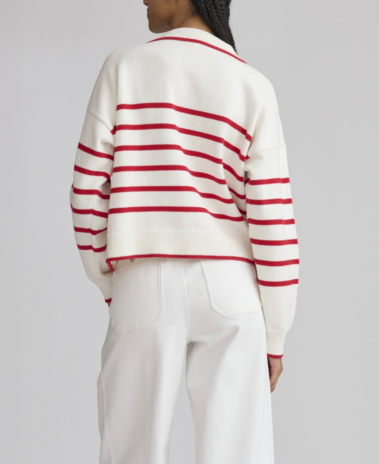 Arden Striped Polo Sweater