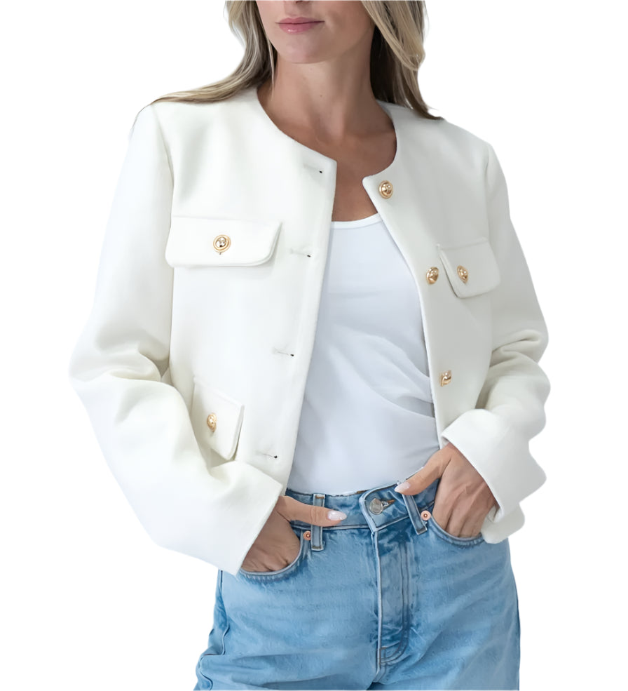 Blakely Pocket Crop Blazer