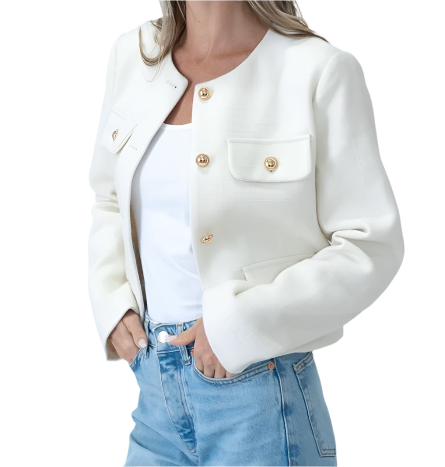 Blakely Pocket Crop Blazer