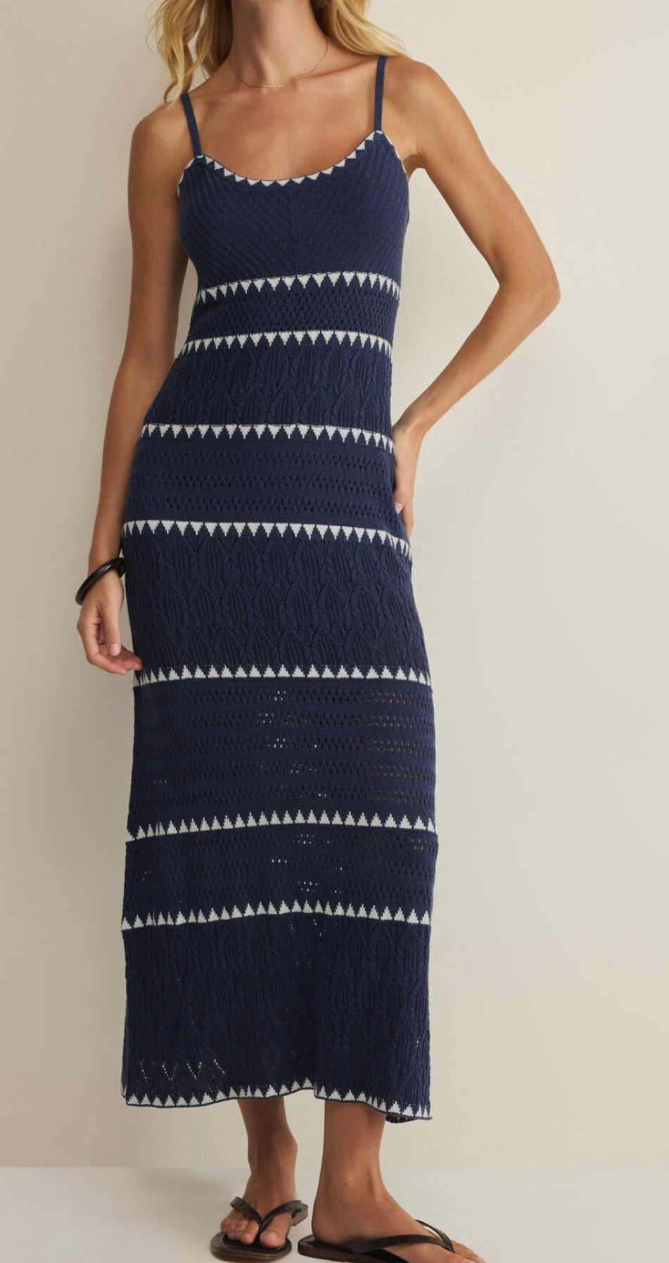 Catamaran Stiped Maxi Dress