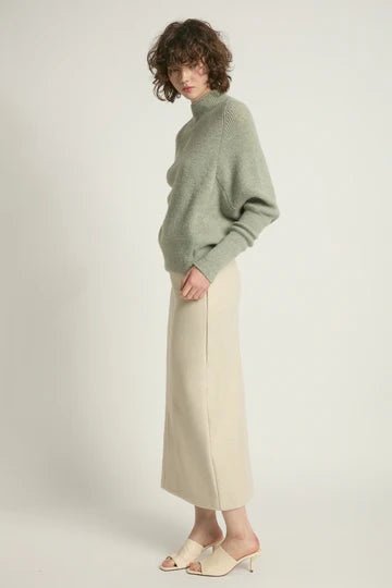 Mockneck  Batwing Sleeve Sweater