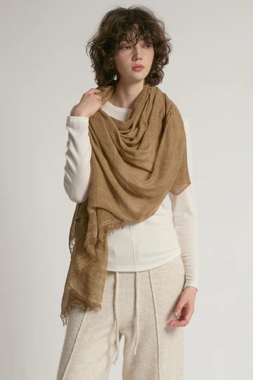 Sheer Cotton Long Scarf