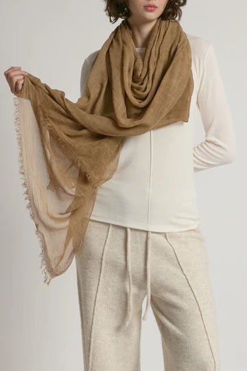 Sheer Cotton Long Scarf