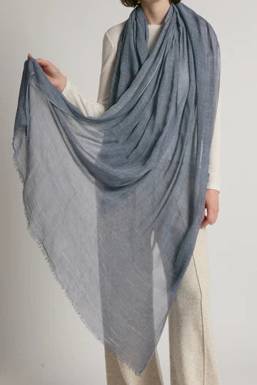 Sheer Cotton Long Scarf