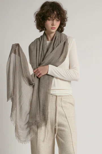 Sheer Cotton Long Scarf