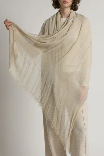 Sheer Cotton Long Scarf