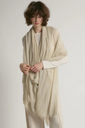 Sheer Cotton Long Scarf