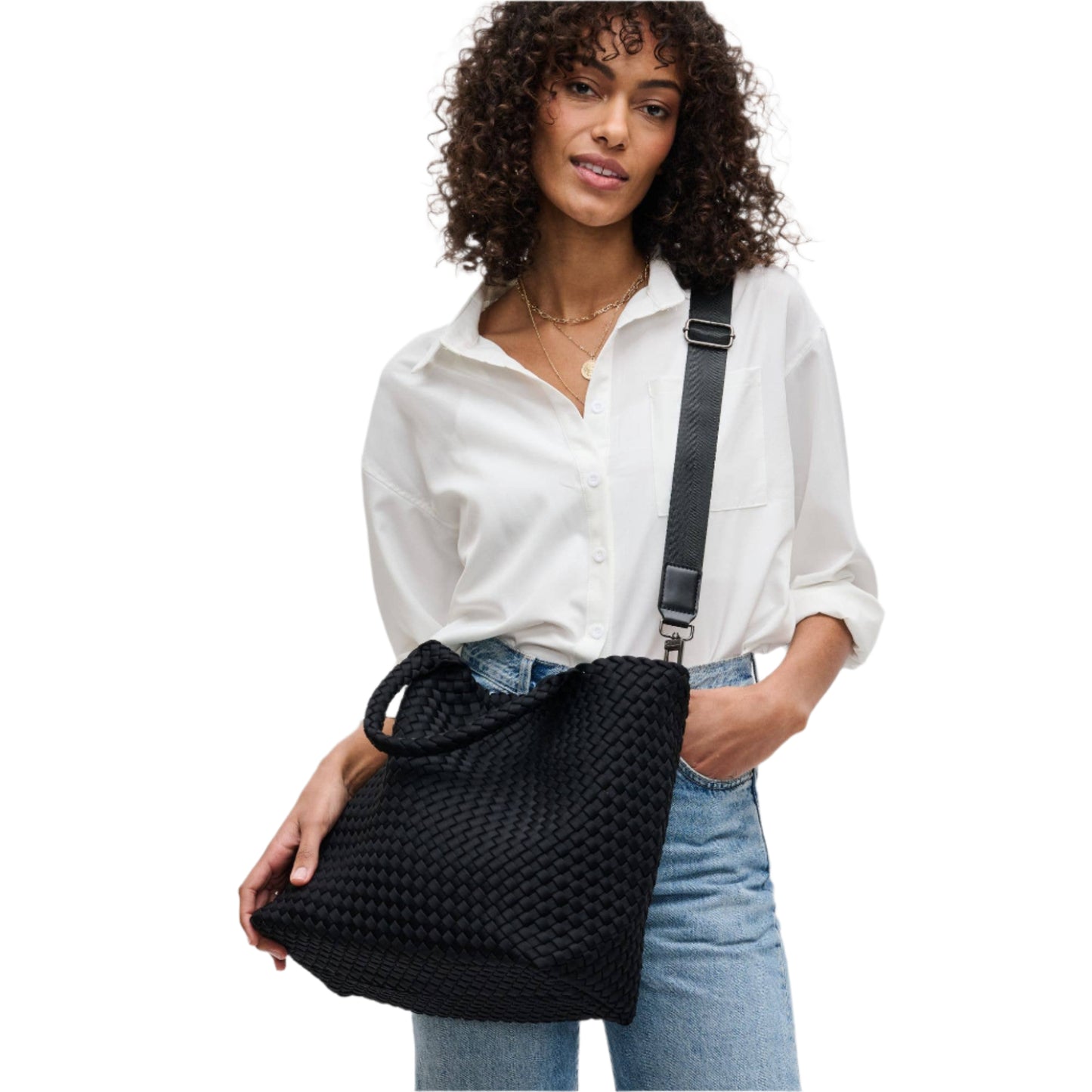 Sky's The Limit - Medium Woven Neoprene Tote
