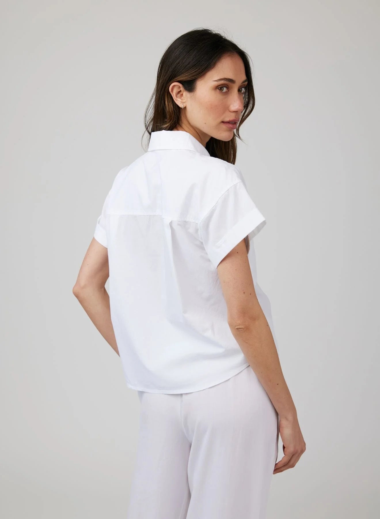 Two Pocket White Shirt