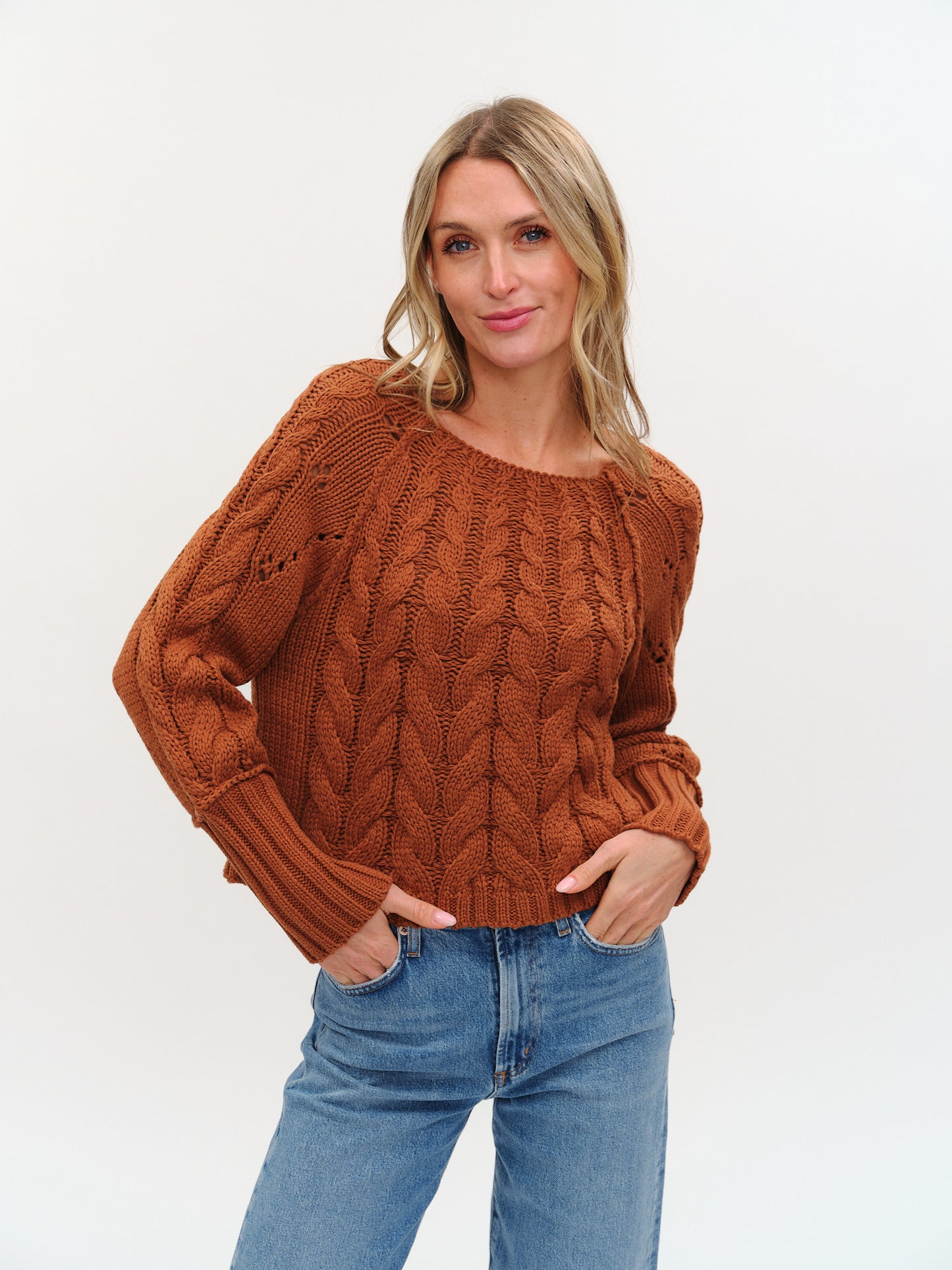 Alexa Cable Knit Sweater