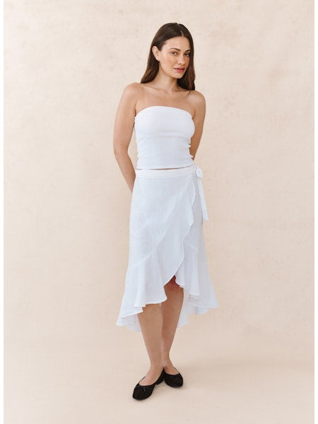 Ruffle Wrap Skirt