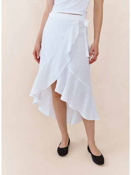 Ruffle Wrap Skirt