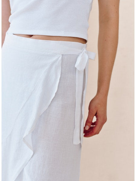 Ruffle Wrap Skirt