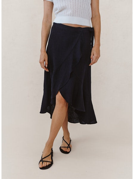 Ruffle Wrap Skirt