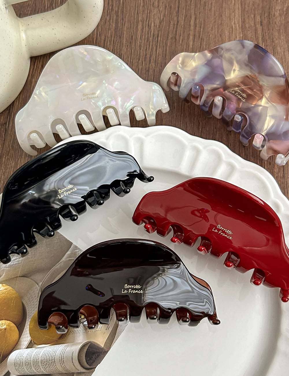 Vintage Medium Acetate Hair Claw Clip DP25B968
