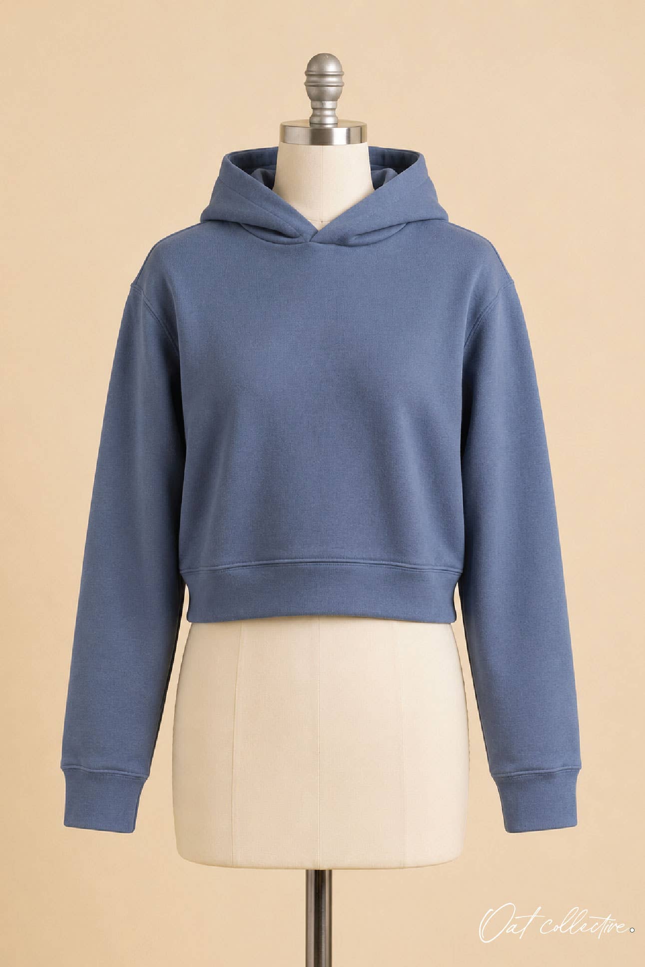 Premium Basic Cropped Hoodie Pullover Sweatshirt