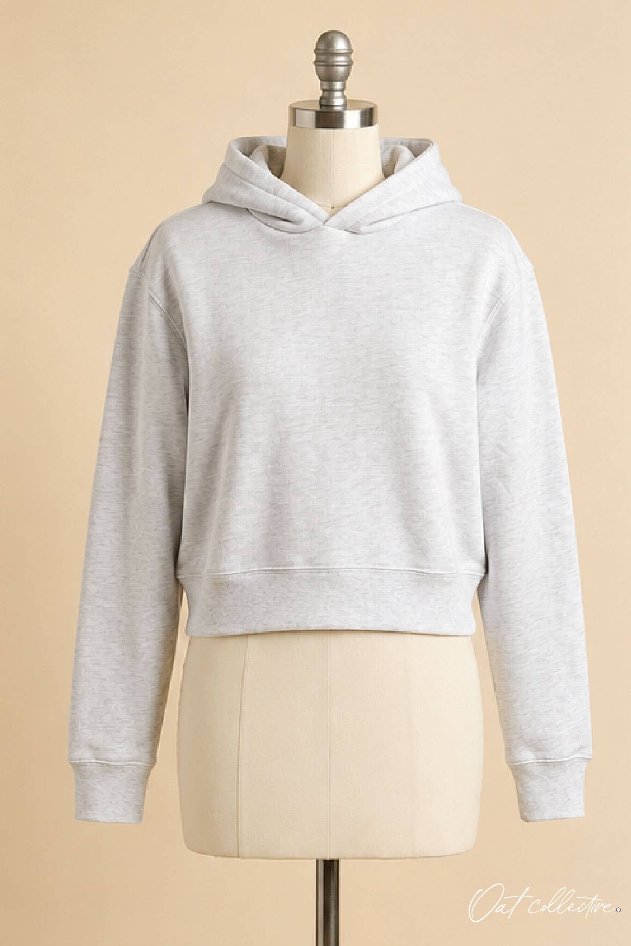 Premium Basic Cropped Hoodie Pullover Sweatshirt