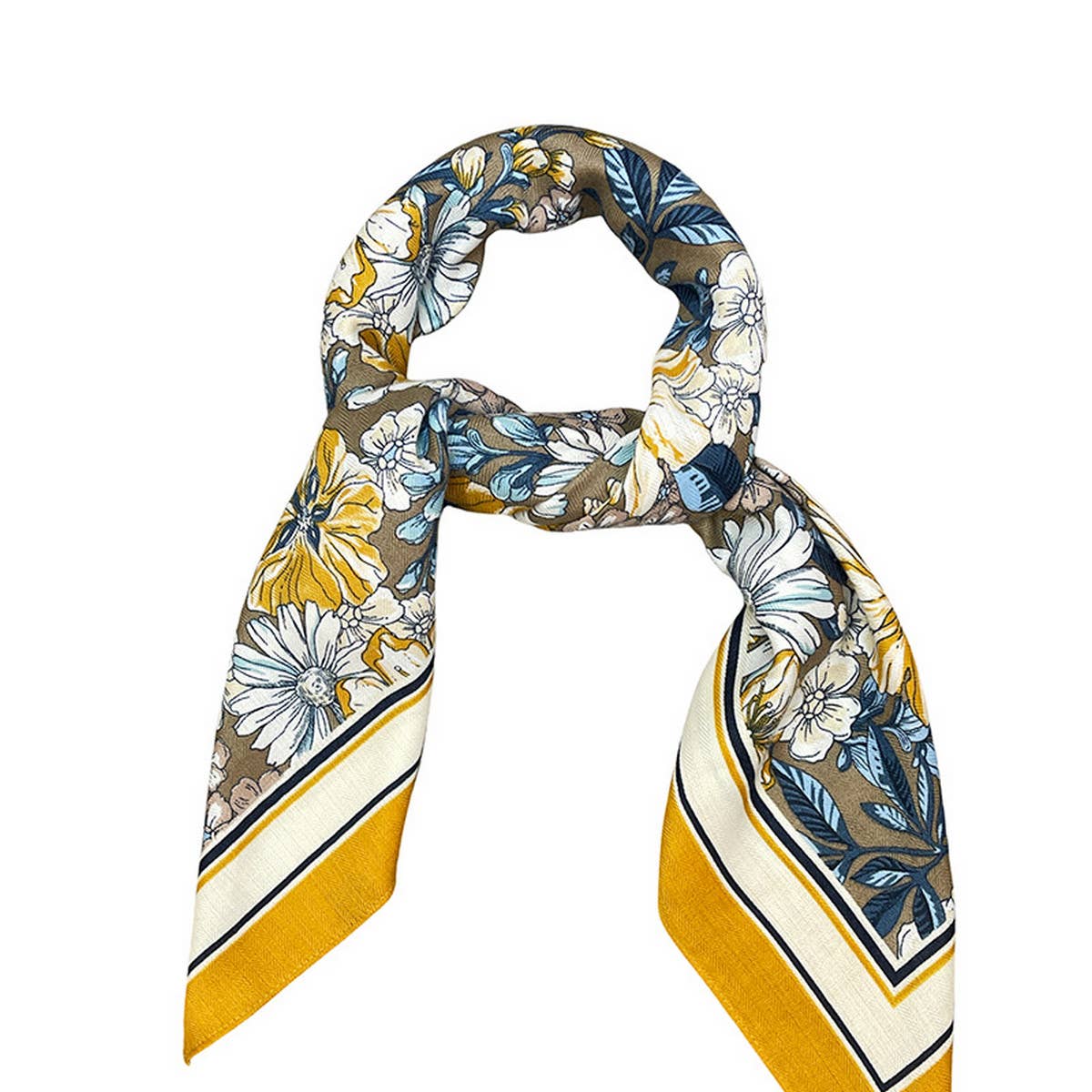 90cm Floral Velvet Wool Scarf Shawl for Winter_CWASC0892