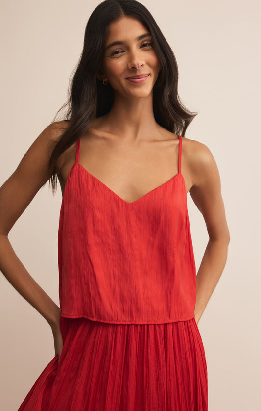Fiore Crinkle Satin Tank