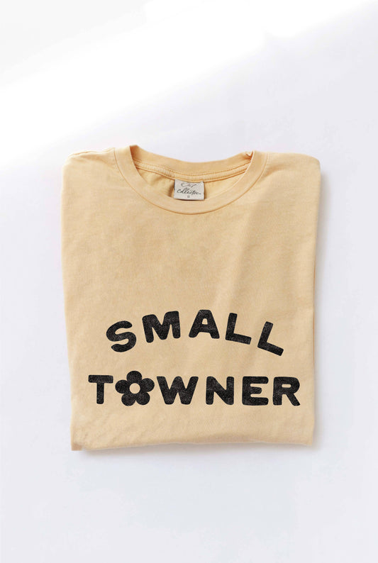 SMALL TOWNER Mineral Washed Graphic Top