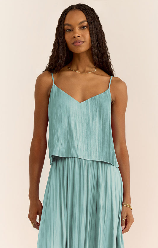 Fiore Crinkle Satin Tank