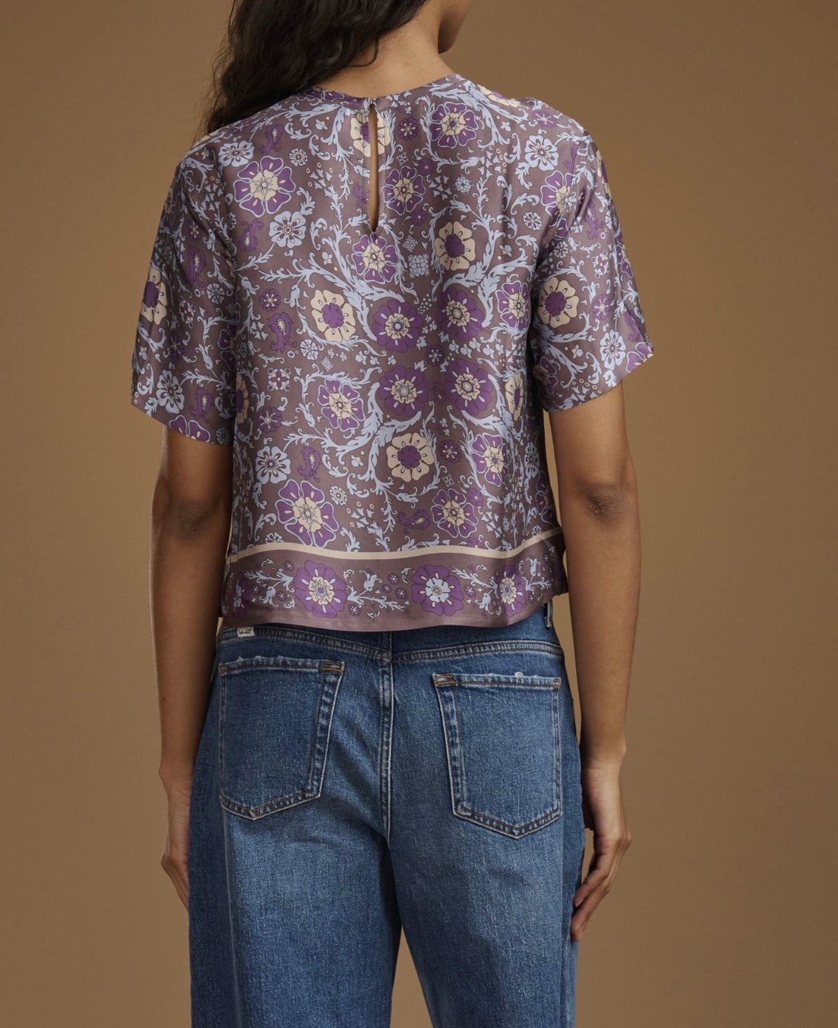 Violet Paisley Top