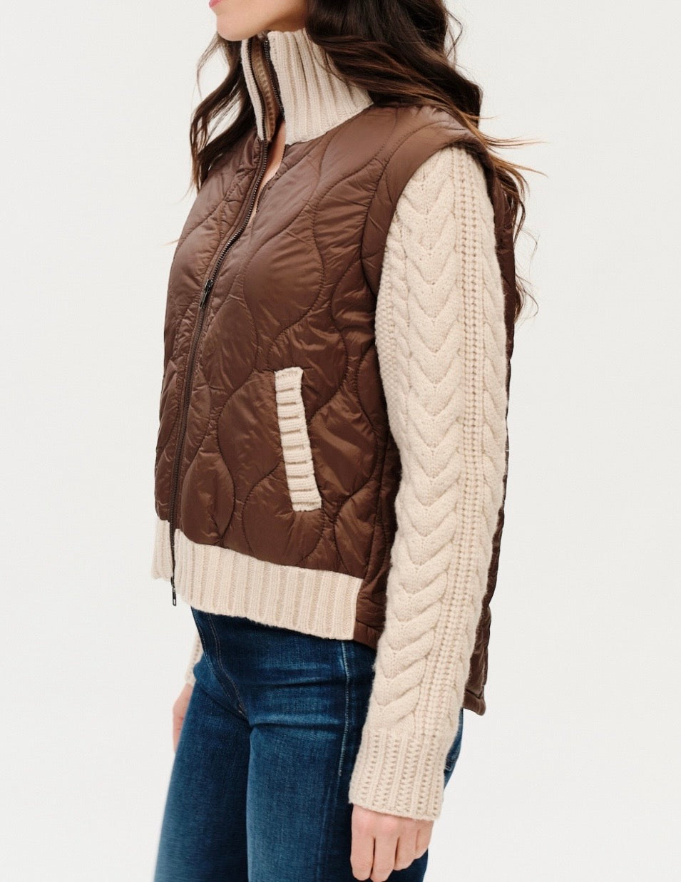 Melanie Mixed Media Jacket