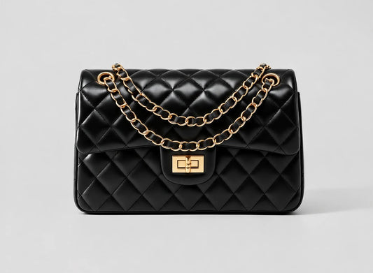 Leather Quilted Shoulder Bag
