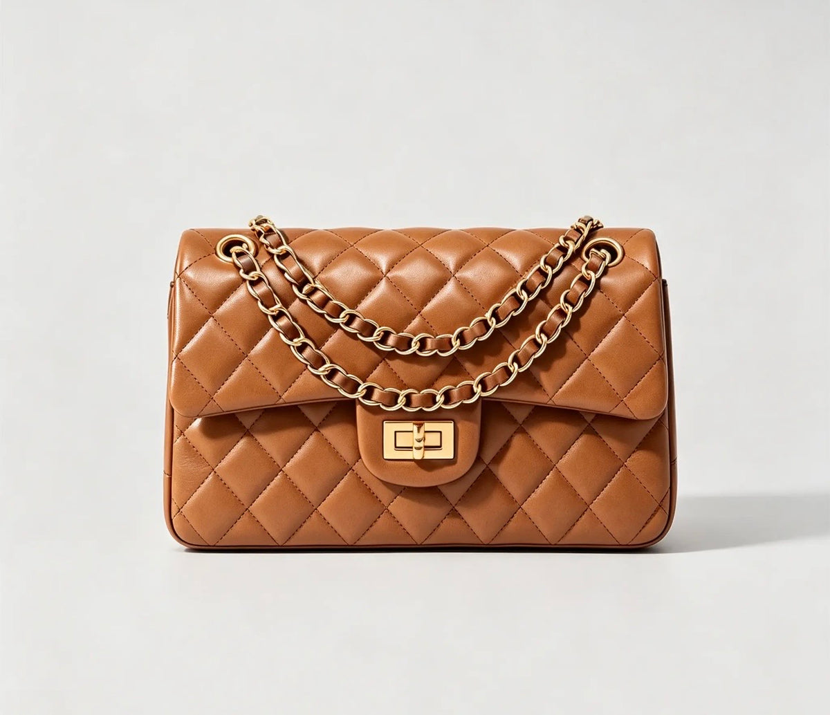 Leather Quilted Shoulder Bag