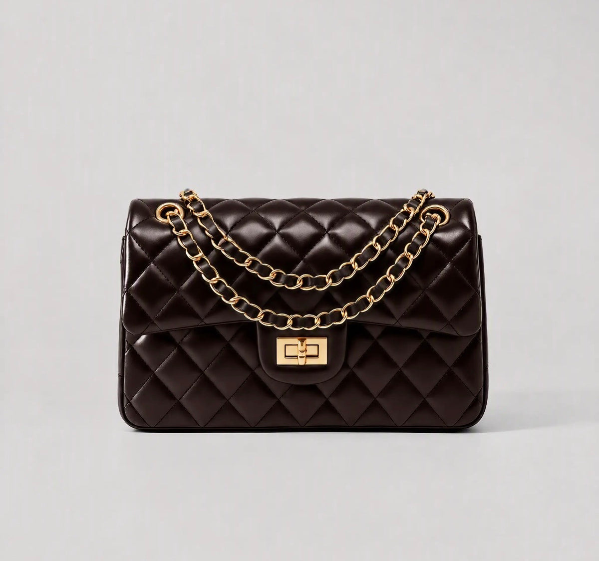 Leather Quilted Shoulder Bag