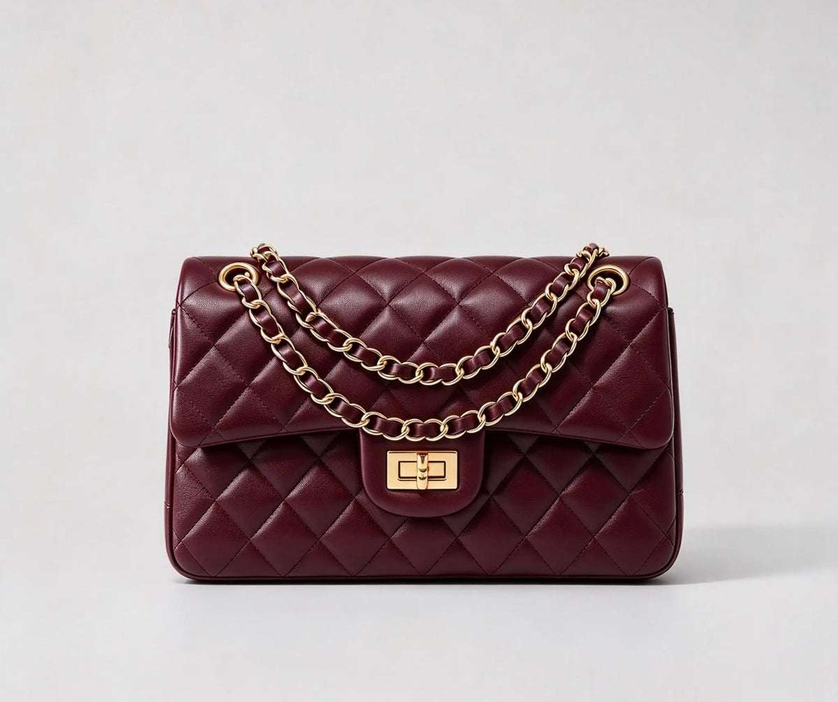 Leather Quilted Shoulder Bag