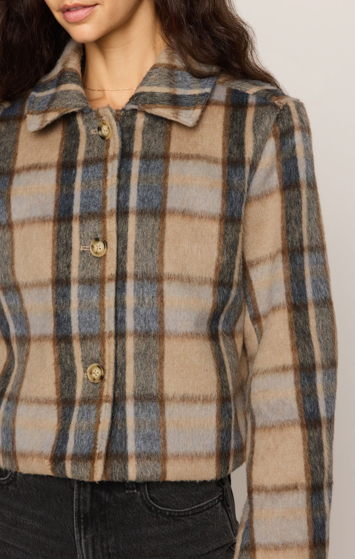 Petra Plaid Fall Jacket