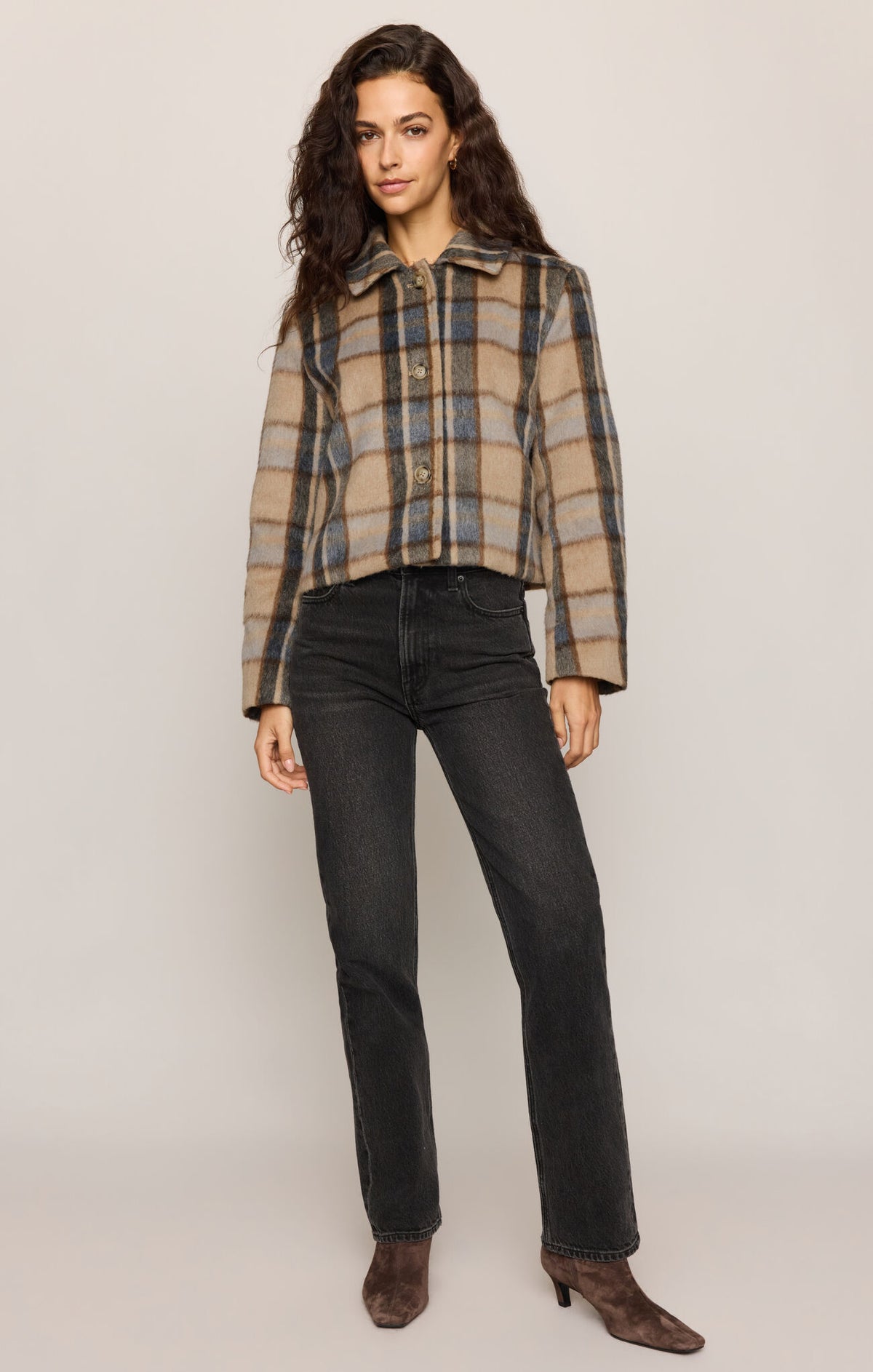 Petra Plaid Fall Jacket