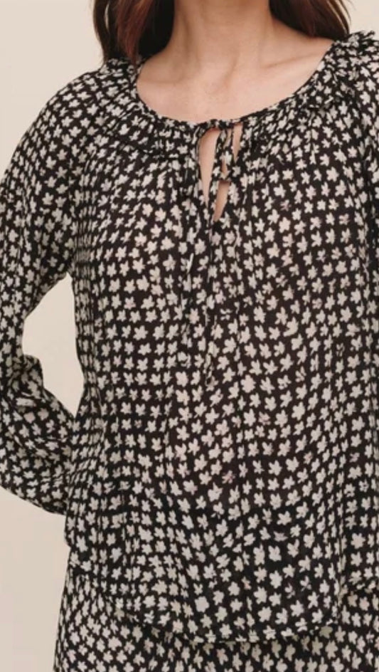 Neck Ruffle Top