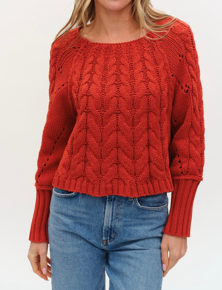 Alexa Cable Knit Sweater