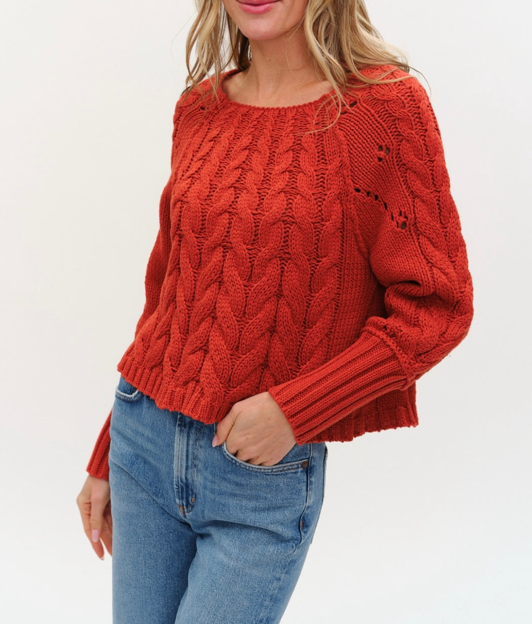 Alexa Cable Knit Sweater
