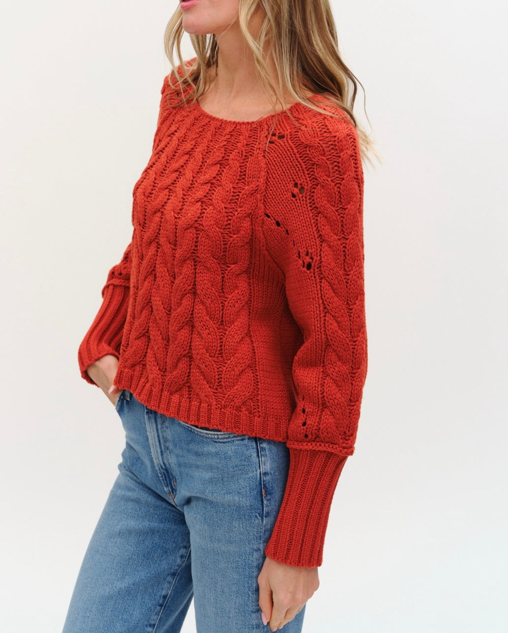 Alexa Cable Knit Sweater