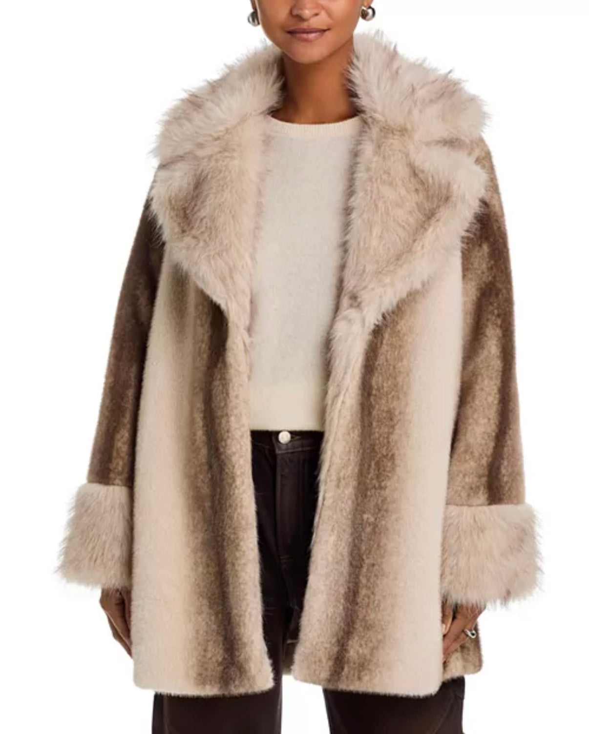 Carmelina Fuzzy Coat
