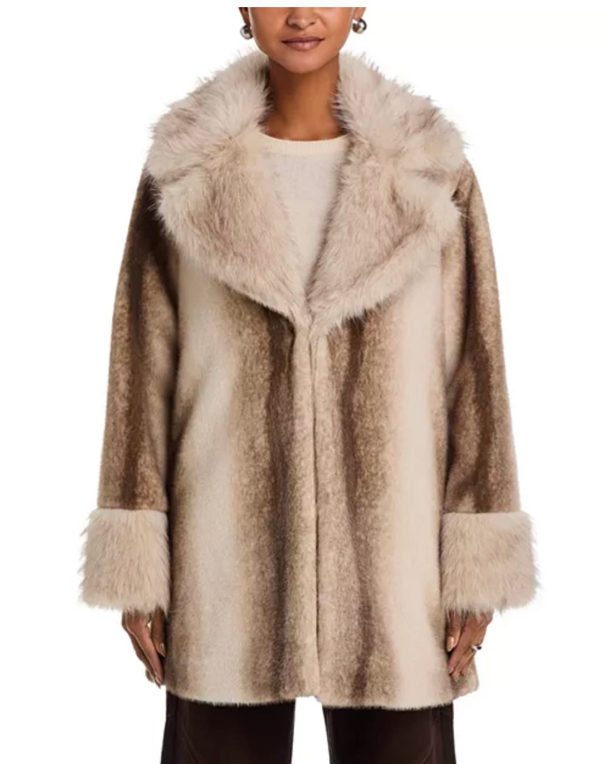 Carmelina Fuzzy Coat