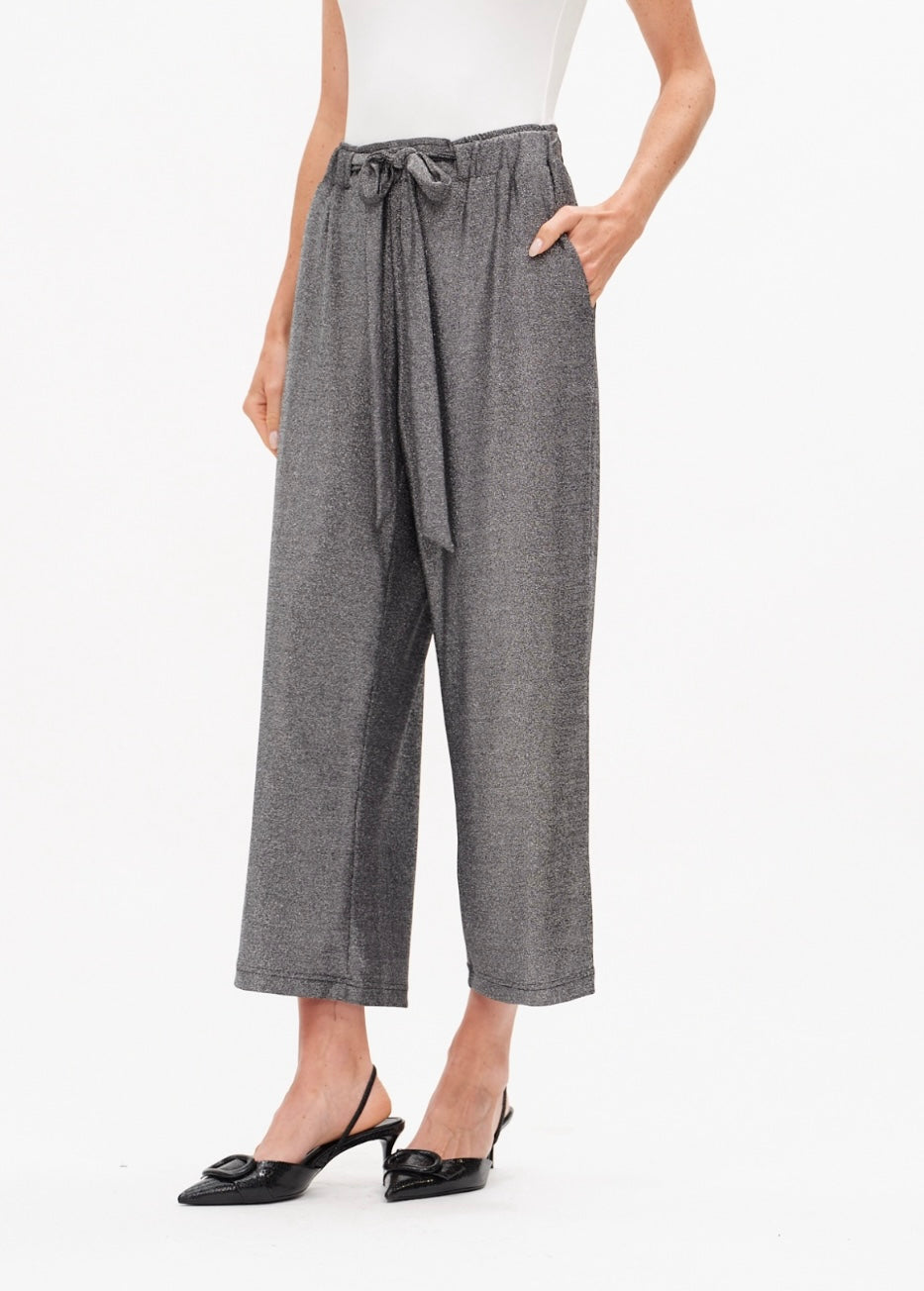Lurex pant silver