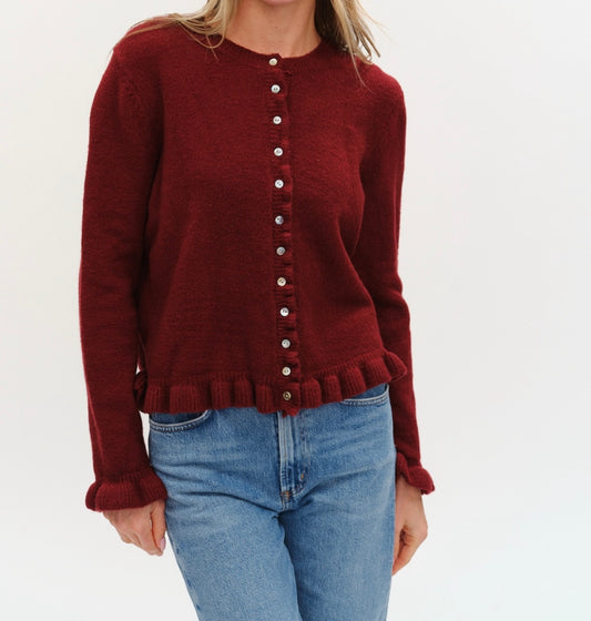 Chelsea Ruffle Trim Cardi